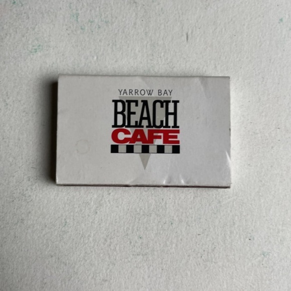 VTG 1989 Yarrow‎ Bay Beach Cafe Matchbook Carillon Point Kirkland Washington